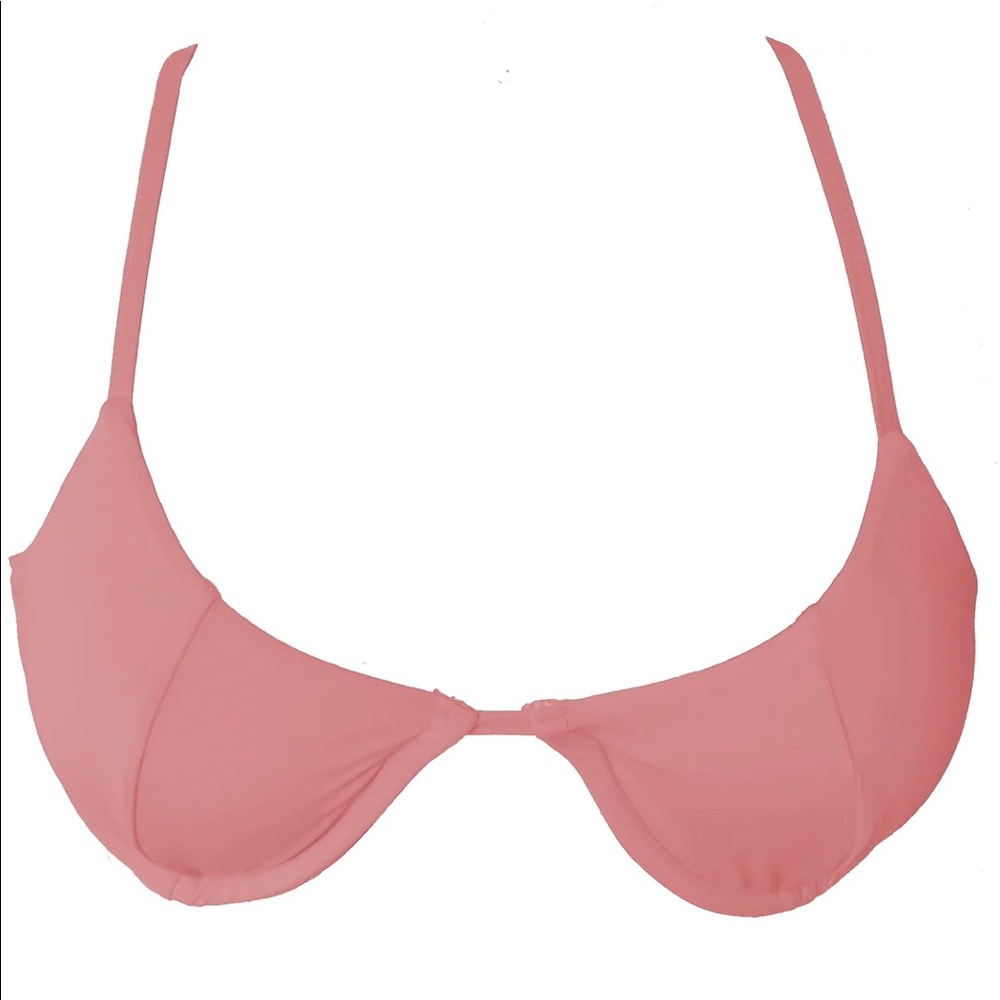 Kira Swim Bikini Top in Dusty Rose